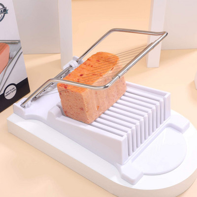 Tăiător de carne pentru prânz 304 din oțel inoxidabil armat ou fiert, fructe, brânză moale, feliere pentru spam