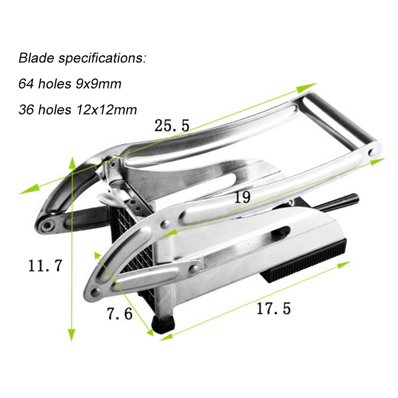 Машина за почистване на картофи от неръждаема стомана Домакинска машина за рязане на зеленчуци за моркови и краставици Метална машина за рязане