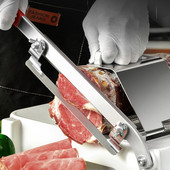 Mașină de tăiat carne manuală de uz casnic Mașină de tăiat carne de vită Role de oaie Tăiător de masă Tăiător reglabil pentru carne și legume