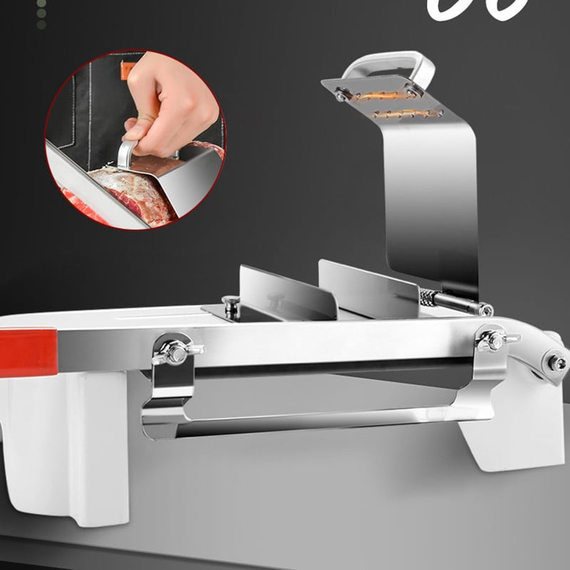 Домакинска ръчна машина за нарязване на месо Машина за рязане на месо Говеждо овнешко рулца Резачка Настолни резачки Регулируема резачка за месо и зеленчуци