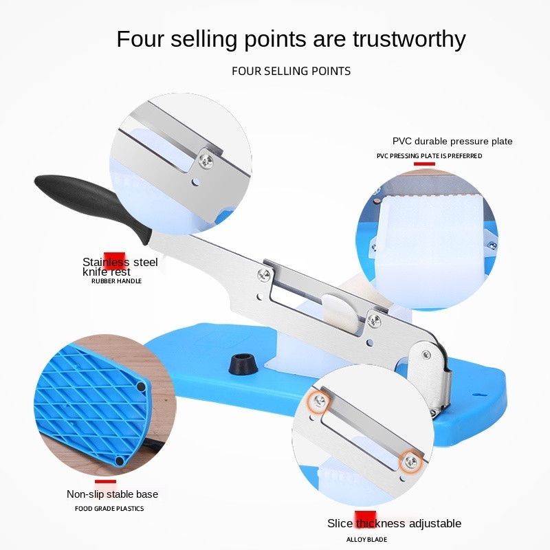 Мултифункционална настолна резачка за нарязване Ръчна ръчна ренде за плодове и зеленчуци Резачки за месо от неръждаема стомана Ejiao Машина за нарязване на сирене и картофи
