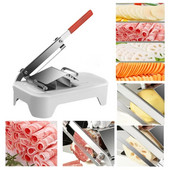Ustensile de bucătărie Mașină de tăiat carne, aliaj, din oțel inoxidabil, manual de uz casnic, grosime reglabilă pentru tăiat carne și legume.