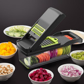 7 în 1 Alimente Salată de Legume Dispozitiv de tăiat Fructe Cutter Tăiător Dicer Tocător Răzătoare Dispozitiv de Tăiere Cartofi Cutter legume Ustensile de bucătărie