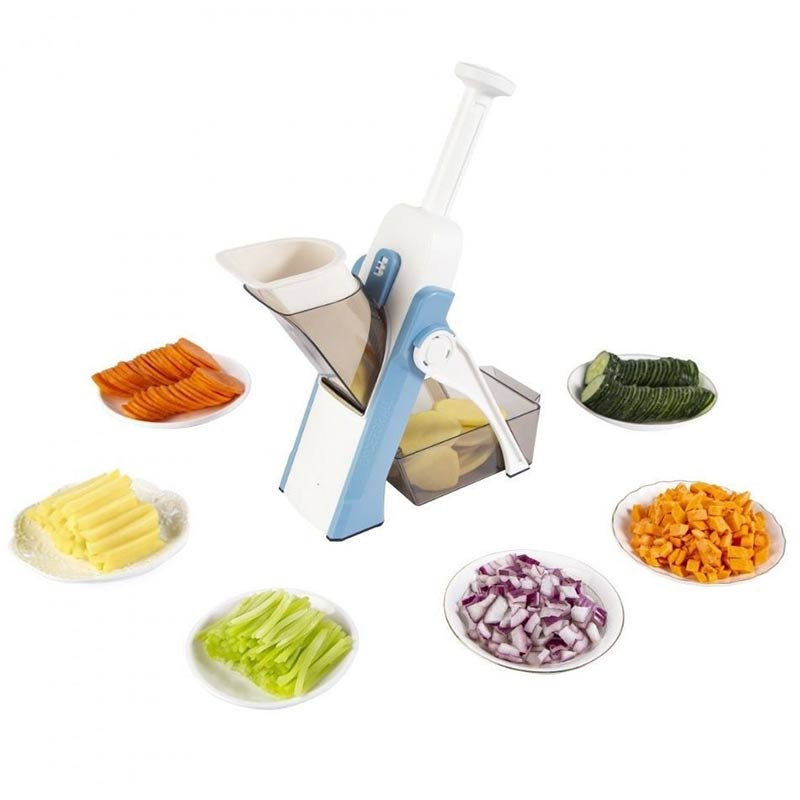 Five in one Multislicer Manual Kitchen Triter for Vegetable Cutter Manual Food Chopper Dicer Fruit,French Fry,Kitchen Accesso