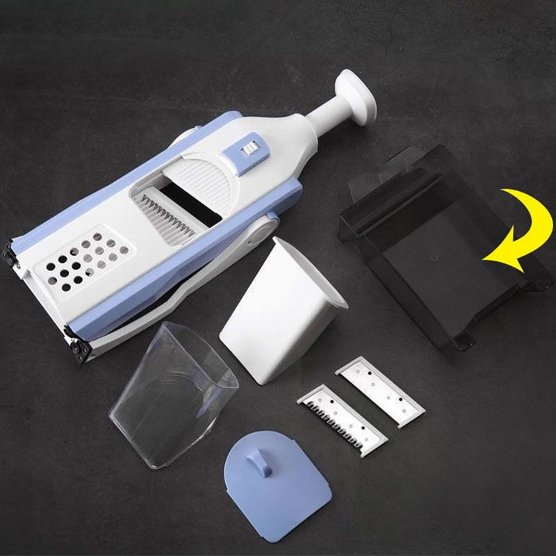 Five in one Multislicer Manual Kitchen Triter for Vegetable Cutter Manual Food Chopper Dicer Fruit,French Fry,Kitchen Accesso