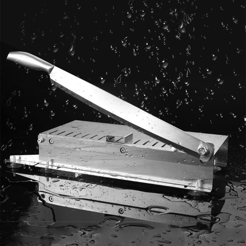 2022 Ručni rezač hrane od nehrđajućeg čelika Stroj za rezanje Automatski kućni kuhinjski rezač zamrznutog mesa Dostava mesa Neklizajuća ručka