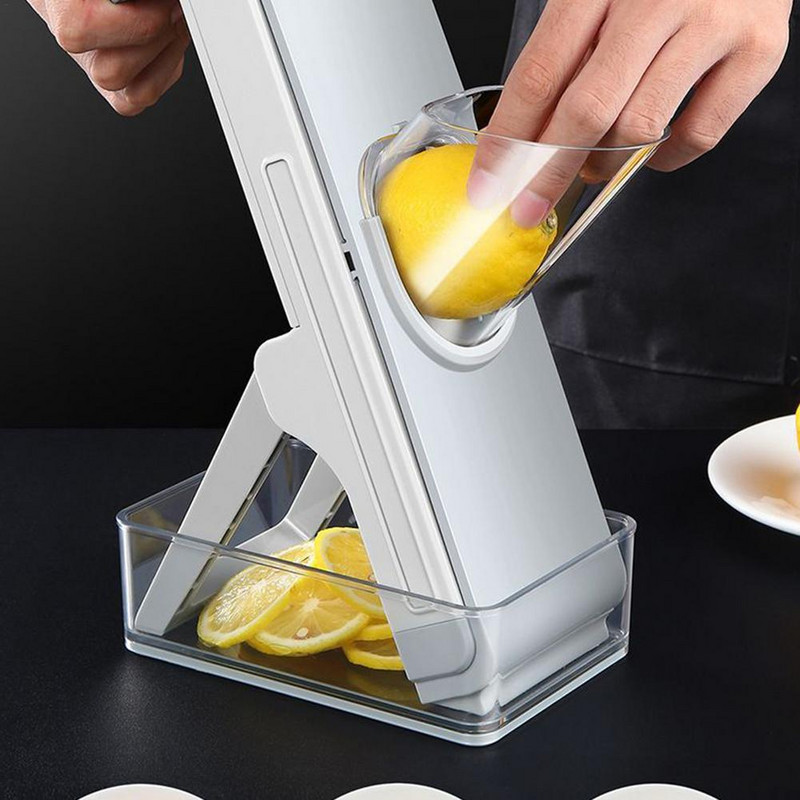 Višenamjenski ručni rezač povrća Sklopivi rende Rezač Rezanje voća Pomfrit Set alata za sjeckanje artefakata