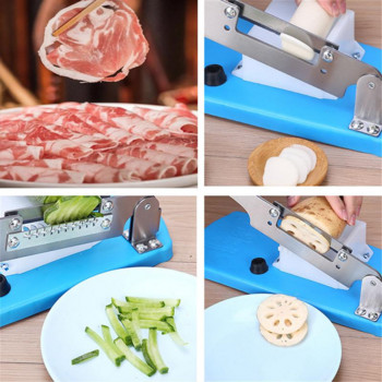 Εγχειρίδιο οικιακής χρήσης Meat Slicer Frozen Lamp Machine Cutting Rolls Beef Herb Mitton Rolls Κόφτης κρέατος Κόφτης λαχανικών Dropshipping