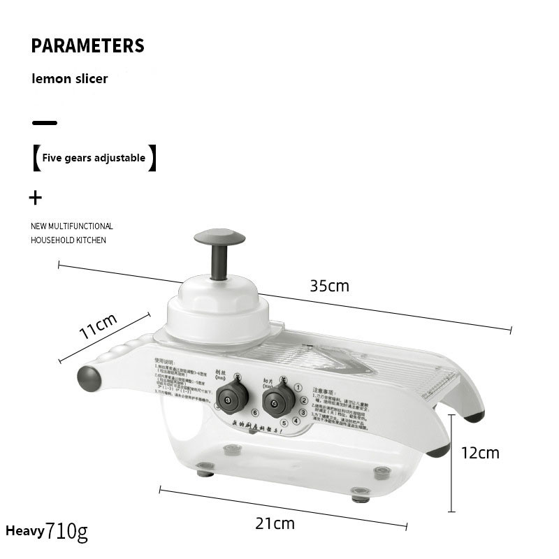 Rezač voća i limuna za kućanstvo, ručna riba za povrće, kuhinjski višenamjenski rezač povrća artefakt