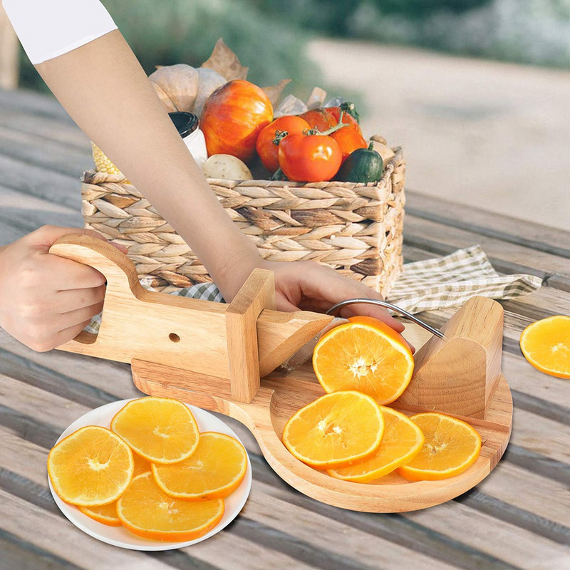 Drvena giljotina za kobasice Rezač mesa s oštricom amp; Sigurnosni klin za zaključavanje, rezači hrane Kuhinjski dodatak za dom