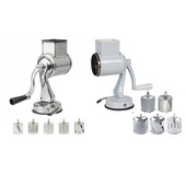 Flow New Potato Slicer Shredder Μύλος Περιστροφικός τρίφτης τυριών Λεπίδες από ανοξείδωτο χάλυβα Μανιβέλα χειρός περιστρέφει τον κόφτη Easy Clean 5 σε 1