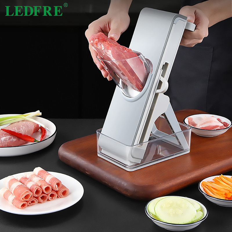 LEDFRE rankinis daugiafunkcis daržovių pjaustytuvas Buitinis rankinis pjaustyklės rankinis bulvių skiltelių pjaustymas LF72003