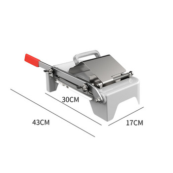 Кухненски инструменти Машина за рязане на месо от сплав от неръждаема стомана Домакинска ръчна регулируема дебелина Приспособление за нарязване на месо и зеленчуци