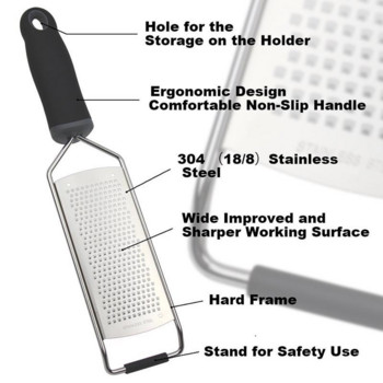 Ренде за сирене Lemon Zester Многофункционална неръждаема стомана Остри инструменти за зеленчуци и плодове Ръчни резачки Дропшиппинг