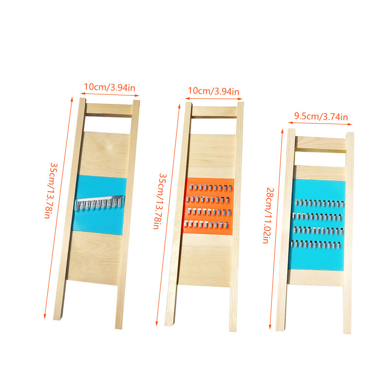 Kuhinjska drvena mreža za rezanje krumpira Ribelica za povrće Valovita mreža Sjeckalica Rezač valoviti nož Sjeckalica Sjeckalica za salatu Gulilica za gnječenje