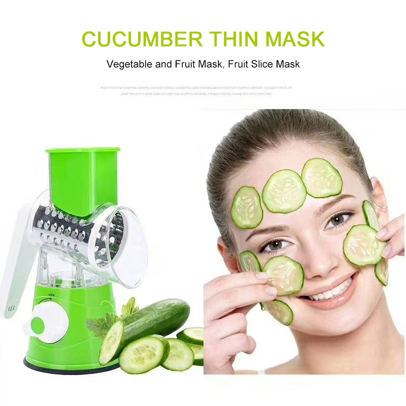 3 viename daugiafunkcė rankinė daržovių pjaustyklė apvali mandolino pjaustyklė bulvių pjaustyklė daržovių spiralizatorius virtuvė