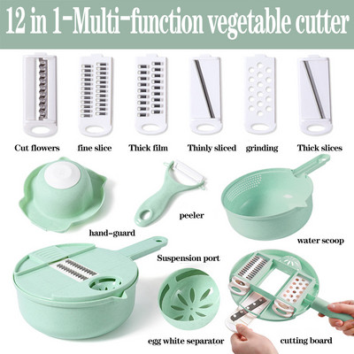 Tăiător de legume multifuncțional Tocător de fructe Cartofi Tocător Morcovi Ceapă Răzătoare Tocător de alimente Tocător Accesorii pentru unelte de bucătărie