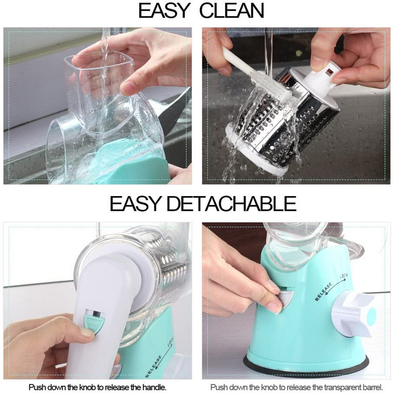 Daržovių pjaustyklė Rotarinė pjaustyklė Smulkintuvas Virtuvės priedai Įrankis Maisto smulkintuvas daržovėms Bulvių Morkų Riešutai Česnakai Ridikėliai