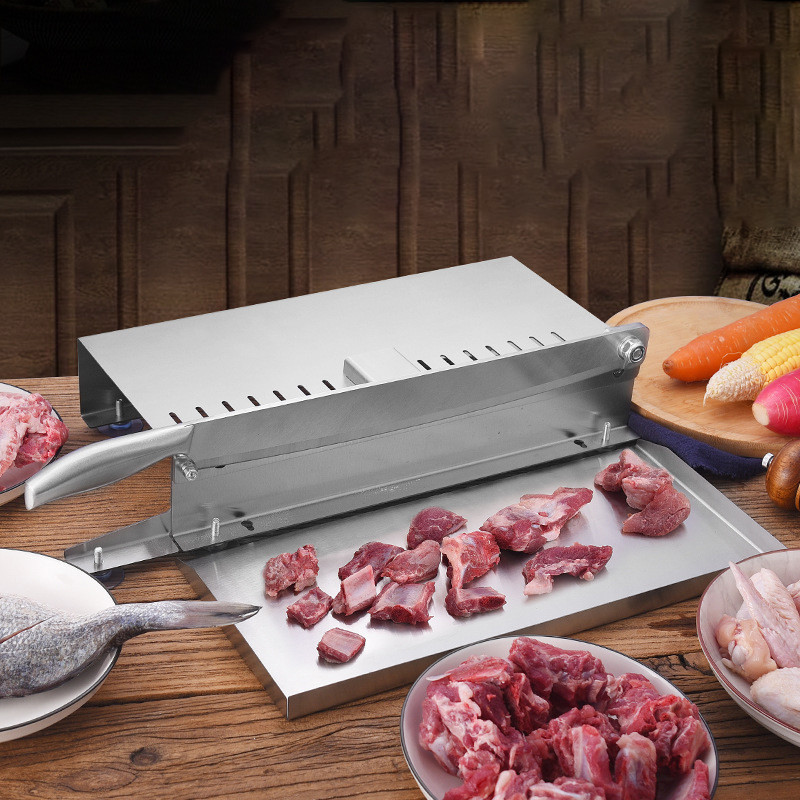 Buitinė šaldytos mėsos pjaustyklė Virtuvinė kaulų pjaustymo mašina Maltos ėrienos kaulų pjaustyklė Vištienos anties žuvies šonkauliai ėrienos pjaustymo įrankis