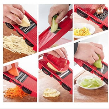 Мултифункционална резачка за зеленчуци с нож за зеленчуци ръчен инструмент за кухненски аксесоари белачка за картофи мелница за моркови ренде за сирене