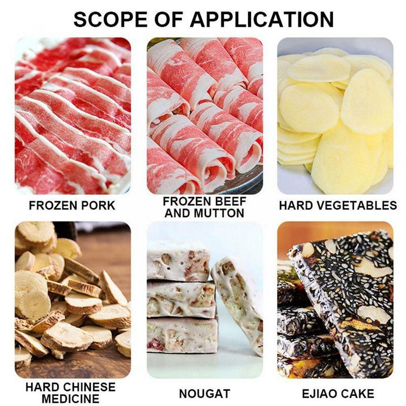 Višenamjenski stolni rezač Stroj za rezanje smrznutog mesa Rezač ovčetine Vege Rezač mesa Kuhinjski alati Biljne goveđe rolice Cutte N6I4