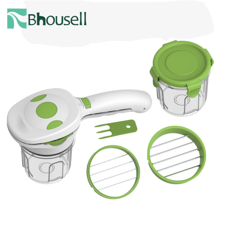 2021 5-u-1 Nicer Quick Dicer Set rezača za voće i povrće Sjeckalica od nehrđajućeg čelika Slice Rezač Kuhinjski dodaci i dodaci