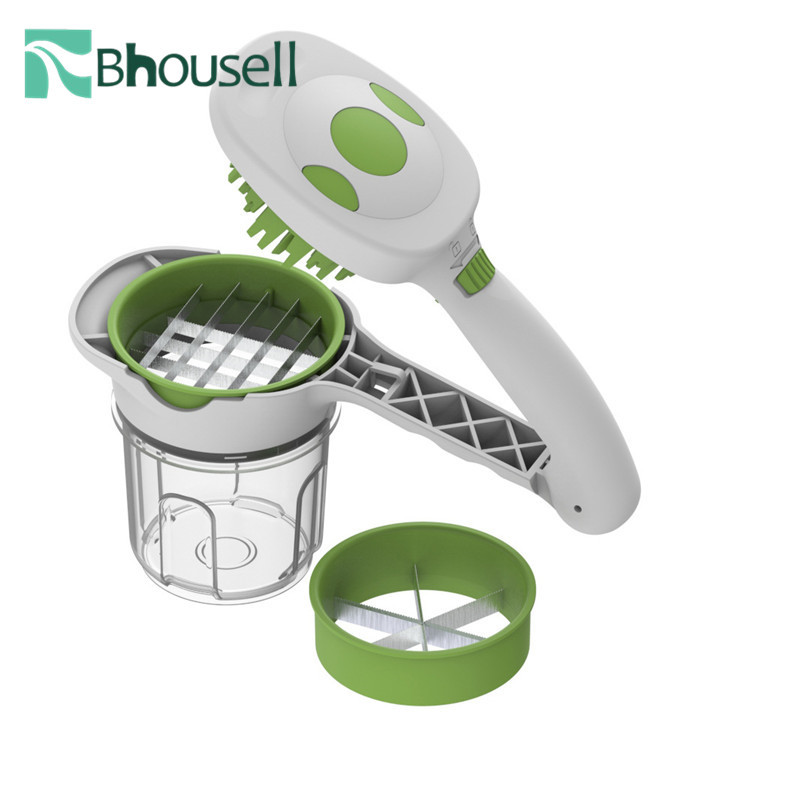 2021 5-u-1 Nicer Quick Dicer Set rezača za voće i povrće Sjeckalica od nehrđajućeg čelika Slice Rezač Kuhinjski dodaci i dodaci