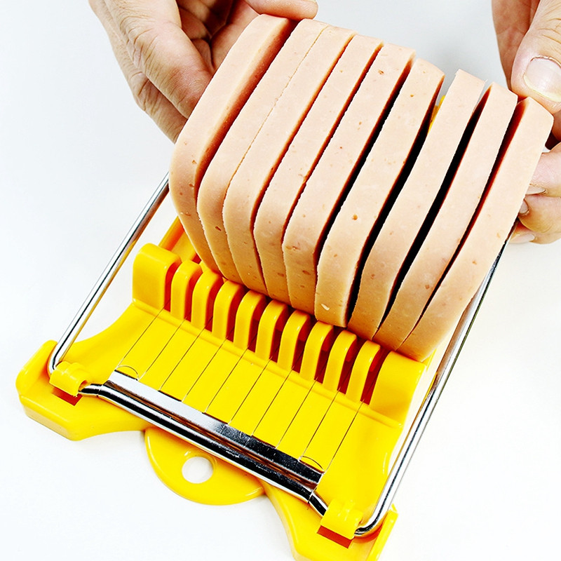 Pietų mėsos pjaustyklė 304 sustiprinta nerūdijančio plieno virtų kiaušinių vaisių minkšto sūrio pjaustyklė