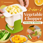 Tocator de legume 2-in-1 Tăiere cubulețe și tăiere Cuburi multifuncționale pentru tăiat legume Mașină de tăiat fructe de mână Răzătoare Cutter pentru salată