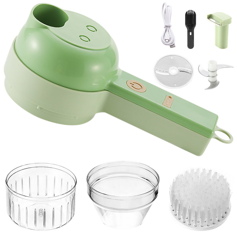 Mini virtuves kombains USB uzlādējams augļu dārzeņu smalcinātājs bezvadu elektriskā ķiploku smalcinātājs pārnēsājams rokas pārtikas šķēle