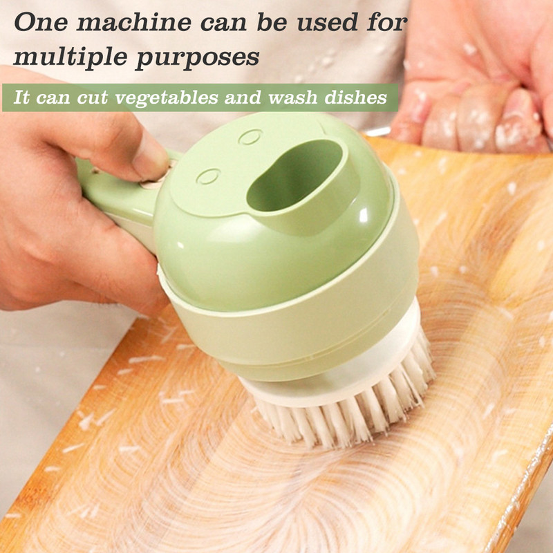 4 viename daržovių pjaustytuvų rinkinys Maisto smulkintuvai Rankiniai elektriniai belaidiai čili česnakų purvo trintuvai namų virtuvės priedams