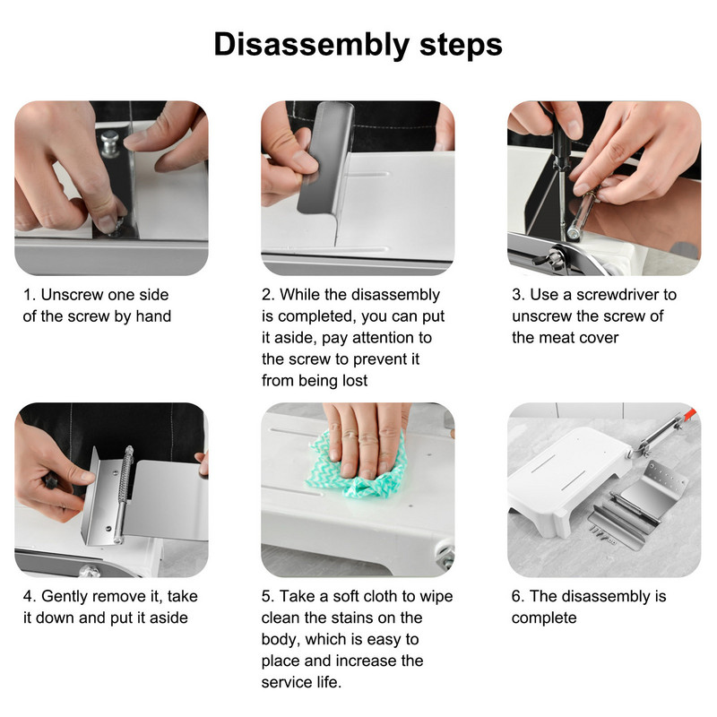 Daržovių pjaustymo mašina Buitinė rankinė mėsos pjaustyklė Šaldyto maisto pjaustyklė Jautienos pjaustymo mašina Virtuvės pjaustymo artefaktas