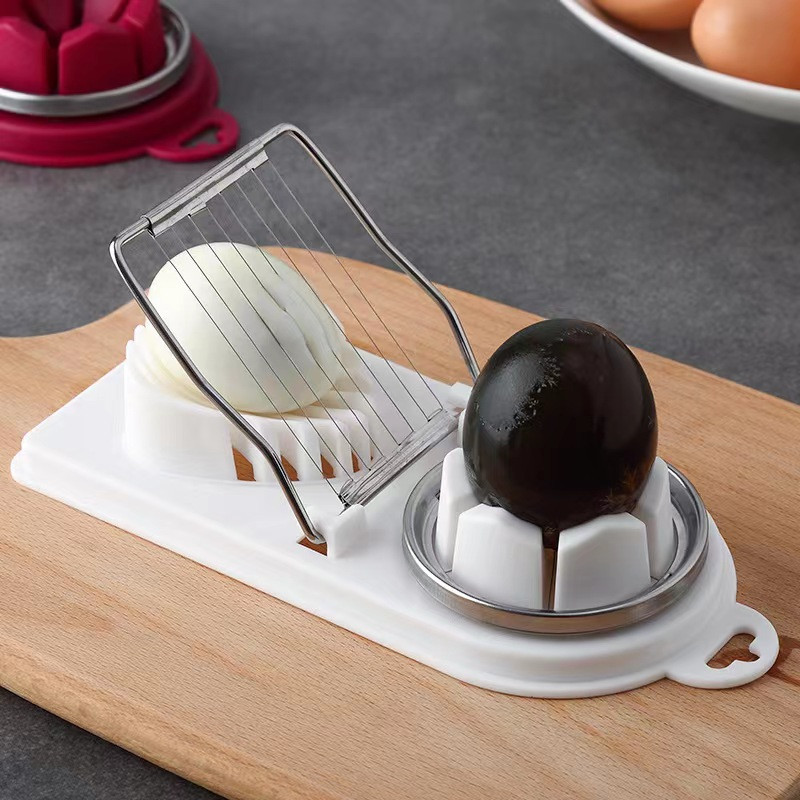 Kūrybingas daugiafunkcinis nerūdijančio plieno kiaušinių pjaustytuvas, rankinis pjaustymo ir pjaustymo skirstytuvas virtuvės įtaisas