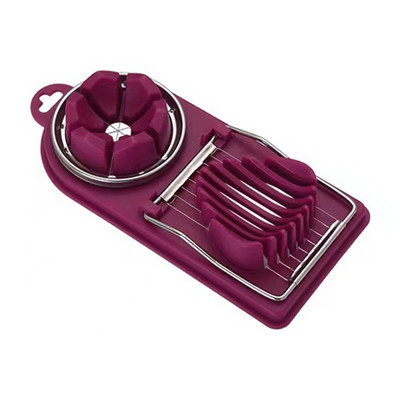 Cutter multifuncțional de tăiat ouă din oțel inoxidabil Separator manual de feliere și feliere Gadget creativ de bucătărie