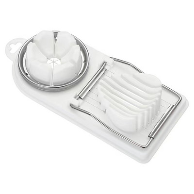 Cutter multifuncțional de tăiat ouă din oțel inoxidabil Separator manual de feliere și feliere Gadget creativ de bucătărie