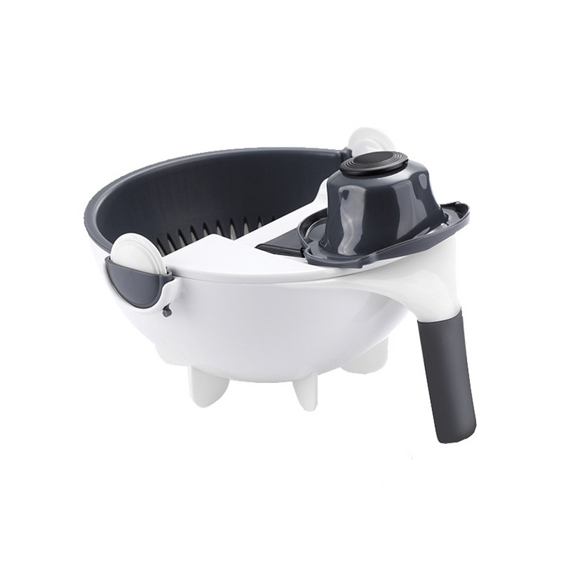 Čarobni višenamjenski rotirajući rezač povrća s košarom za odvod Kuhinjski sjeckalica voća Rendač Rezač Drop dostava