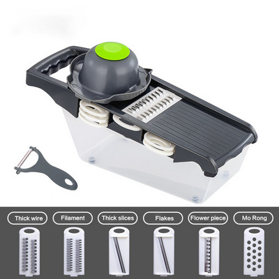 Tăiător de legume multifuncțional Accesorii de bucătărie Mașină de tăiat manual Mașină de tăiat fructe Tăiător de fructe Mașină de curățat cartofi brânză morcovi