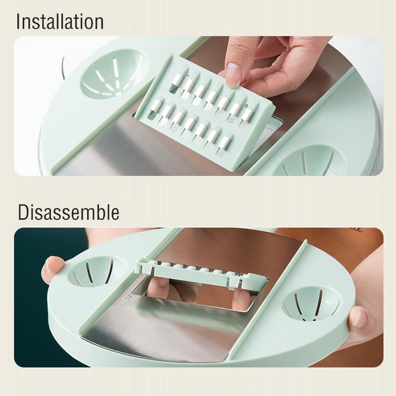 Višenamjenski rezač povrća Rezač krumpira Ribelica za mrkvu Kuhinjski dodaci Čelična oštrica Kuhinjski alat Rezanje kriške