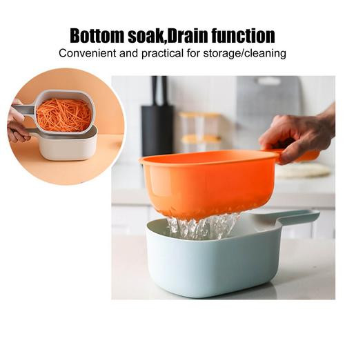 Rezač povrća Multi Cutter Mandolina Rezač s ručkom zdjele Filter Štitnik za ruke 4 u 1 Multi Cutter Mandolina povrća