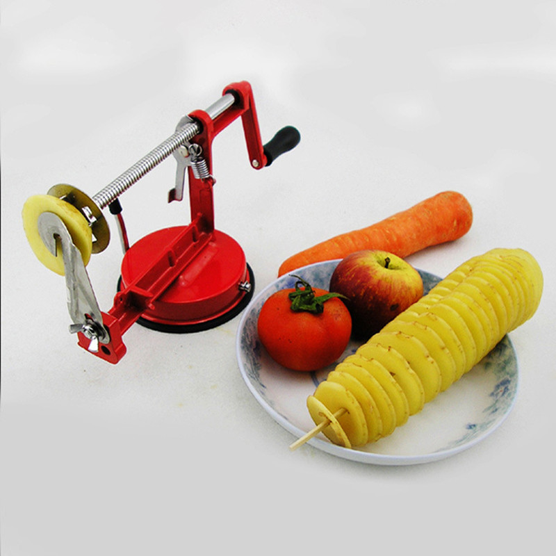 Bulvių pjaustyklė Bulvių iešmas Bulvių traškučių sukamasis pjaustymas Bulvių 304 Nerūdijančio plieno ašmenys Patvarus bulvių valgymo artefaktas