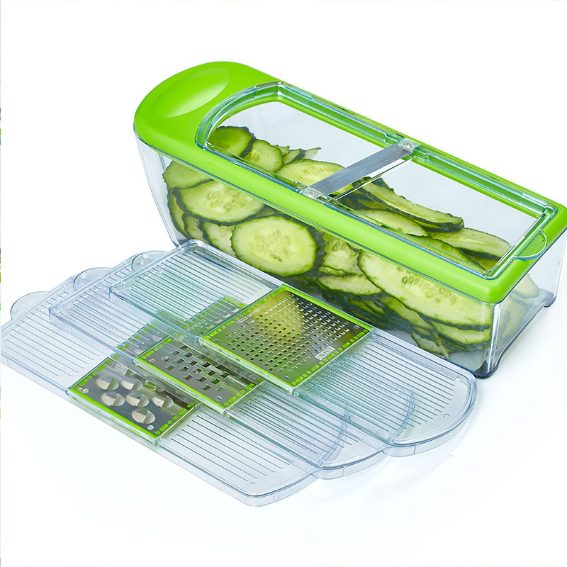 LHS Mandolina Višenamjenski rezač za prešanje povrća Rezač Gulilica voća Sjeckalica Ribelica za povrće Sjeckalica s 4 oštrice