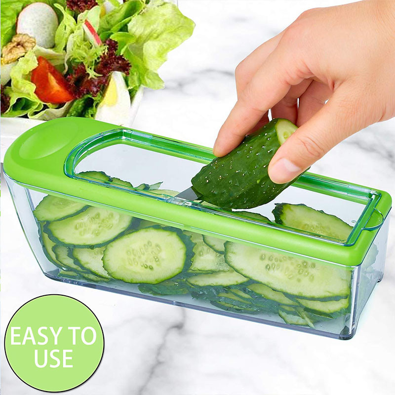 LHS Mandolina Višenamjenski rezač za prešanje povrća Rezač Gulilica voća Sjeckalica Ribelica za povrće Sjeckalica s 4 oštrice