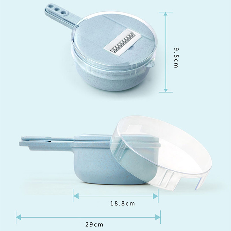 Višenamjenski 8 u 1 rezač za mandoline s cjedilom Rezač za voće i povrće Gulilica za krumpir Mrkva Luk Kuhinjski dodaci Gadget