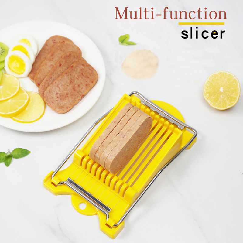 MOONBIFFY Rezač mesa Rezač suhih kobasica Rezač od nehrđajućeg čelika s 10 žica Rezač hrane Rezač sira Jaja Povrće Voće Rezač spama