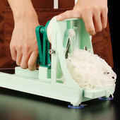 Tăiător de legume multifuncțional Bucătărie Tăiător manual de fructe în spirală Tocător de alimente Răzătoare Cuțit de decojit castraveți Mașină de tăiat