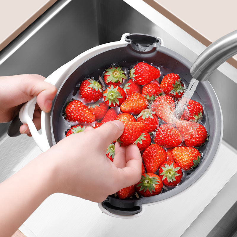 11u1 višenamjenski rotirajući rezač povrća s košarom za odvod sa zamjenjivom mlaznicom za rezanje kuhinjskog ribeža za povrće