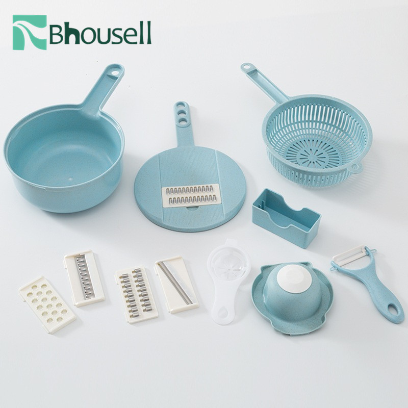 12 U 1 Rezač povrća Nicer Rezač za povrće od nehrđajućeg čelika Rezač povrća Kuhinjski pribor Višenamjenska košara za odvod Kuhinjski alat