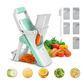 Tăiător de legume multifuncțional Mandolină Tocător manual de alimente Carne Legume Tăiător de fructe Răzătoare Tocător Gadget de bucătărie
