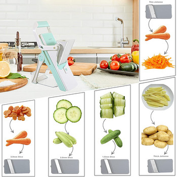 Multifunctional Vegetable Cutter Mandolin Manual Food Chopper Meat Vegetables Fruit Slicer Grater Shredders Kitchen Gadget