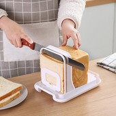 Tăiător de pâine Pâine prăjită Cutter Sandwich Maker Mașină de feliere Pâine Pâine Pâine Pâine prăjită Tăiător Instrument de bucătărie